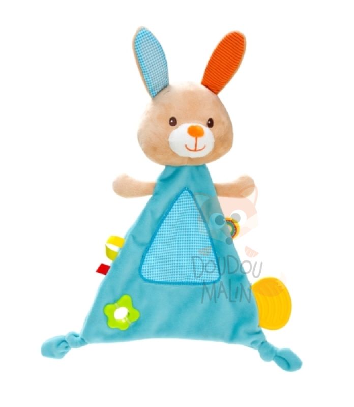 Minim baby comforter fil the bunny blue yellow  